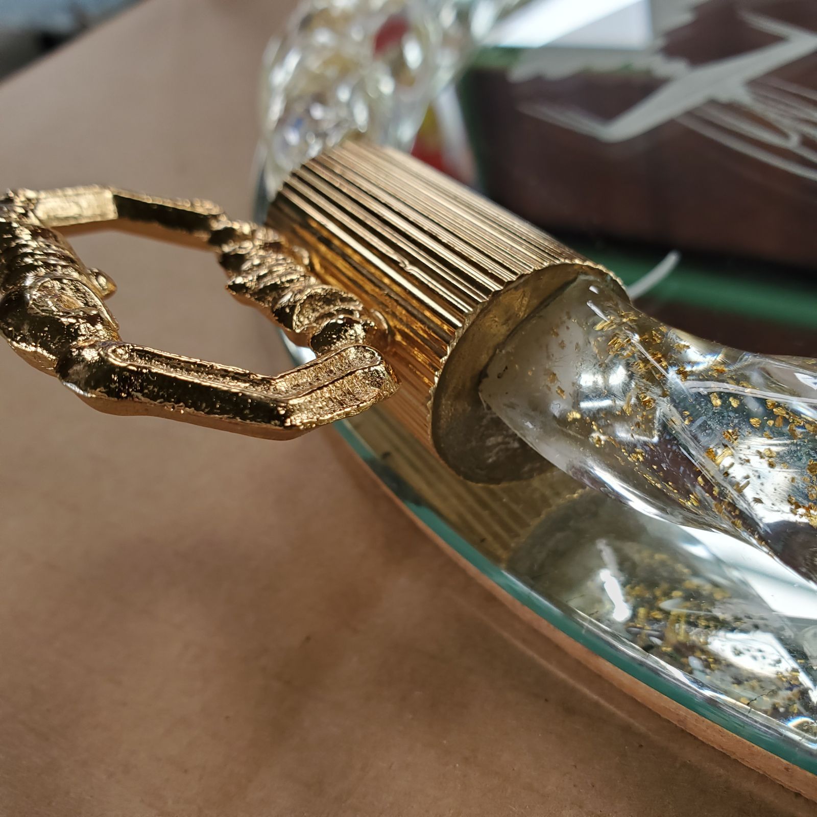 MURANO ムラーノ ベネチアンガラス ミラートレイ イタリア製 - メルカリ