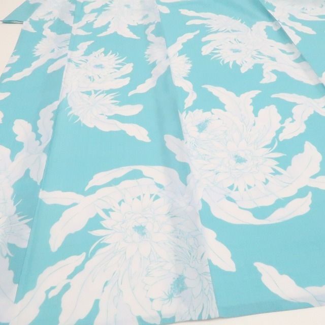 新品・浴衣 】撫松庵 セオアルファ 月下美人 洗える夏着物 仕付け糸付