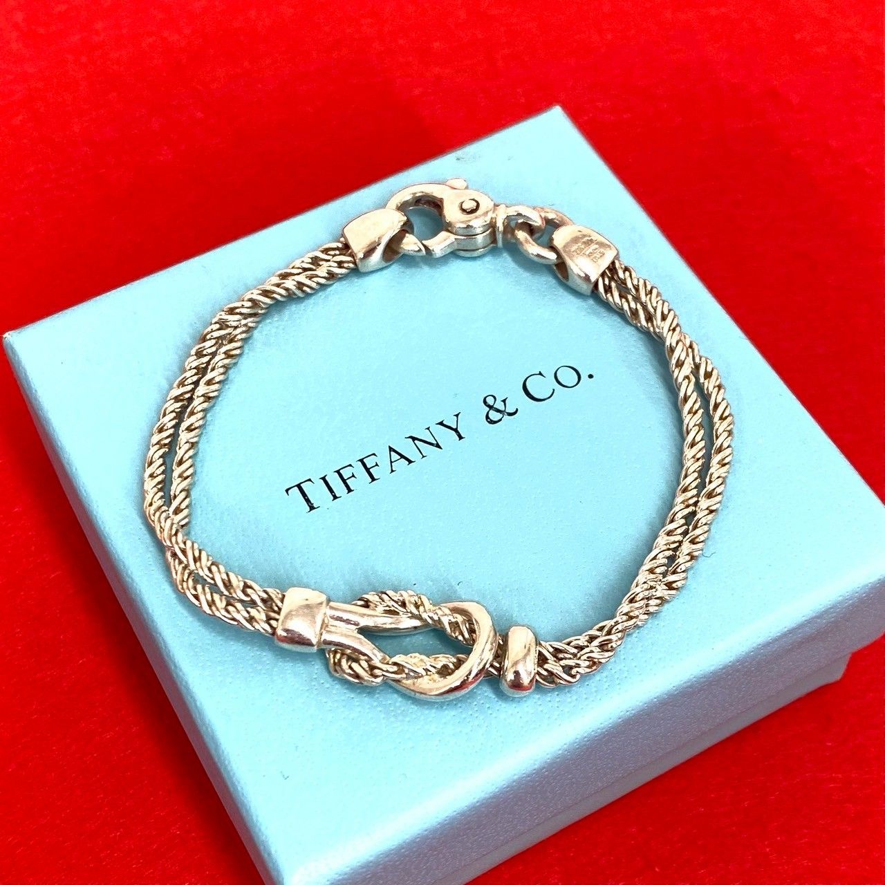 極 美品 TIFFANY&Co. ティファニー ヴィンテージ ダブルロープ 極 美品 TIFFANY&Co. ティファニー ヴィンテージ ダブルロープ