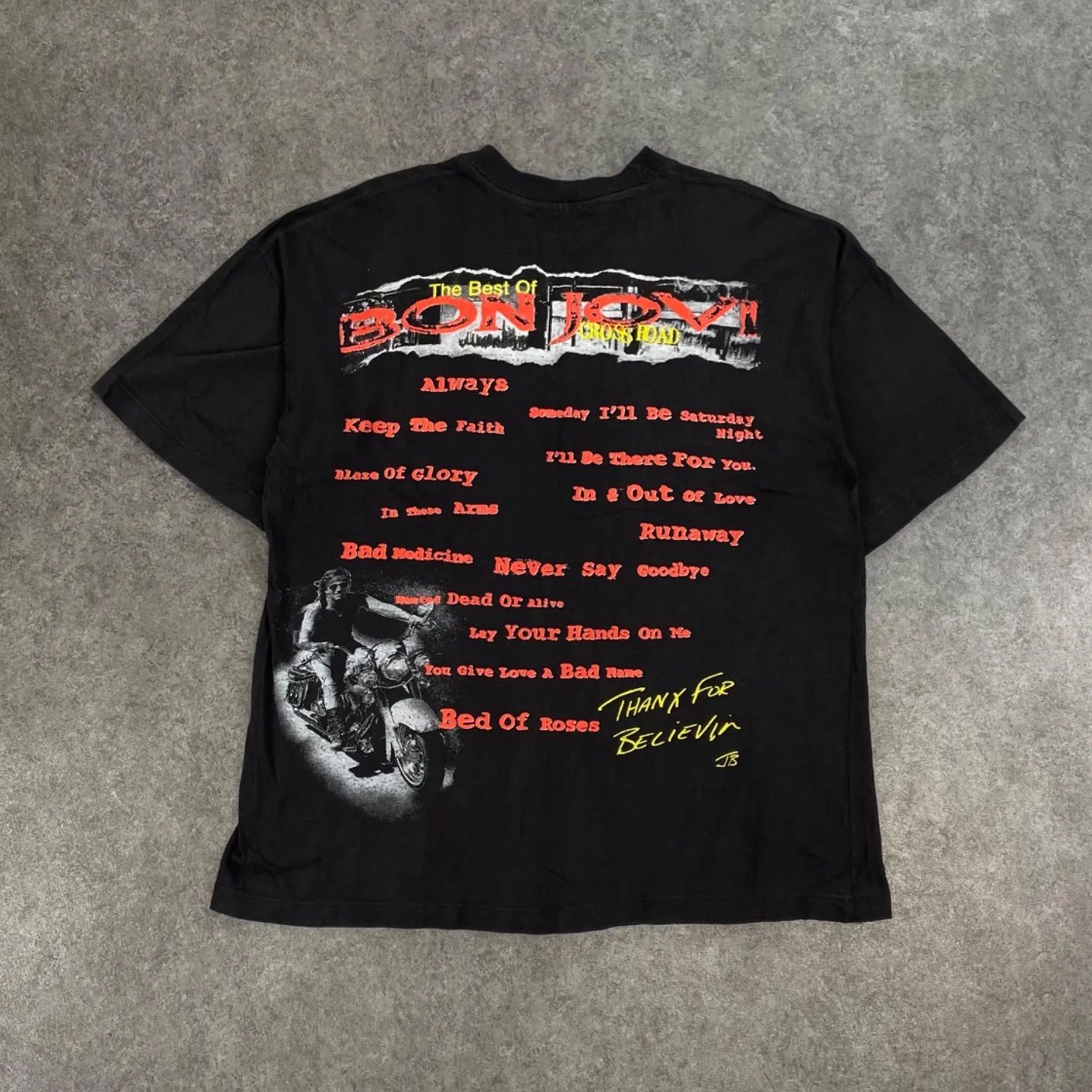 BON JOVI Cross Road S/S T-Shirt ボンジョビ 半袖 Tシャツ バンT 