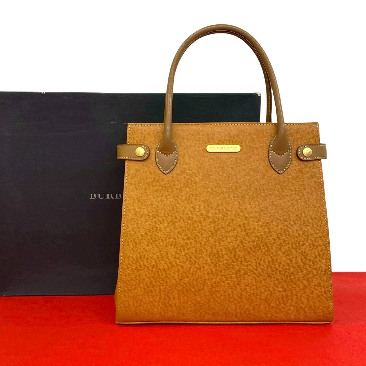未使用保管品 箱付き BURBERRY バーバリー ノバチェック 柄 ロゴ