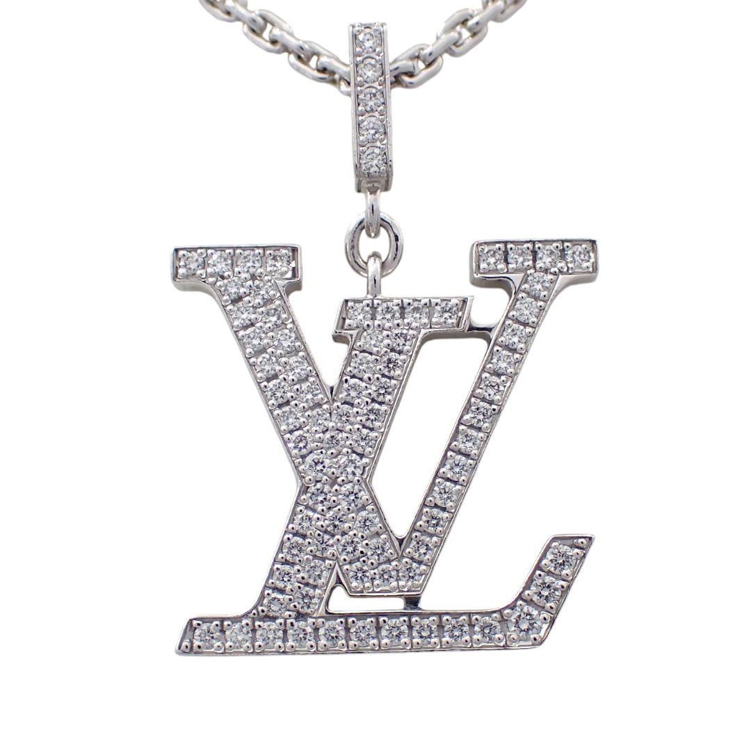 ルイヴィトン パンダンティフ LV GM ダイヤ ネックレス 750 5054
