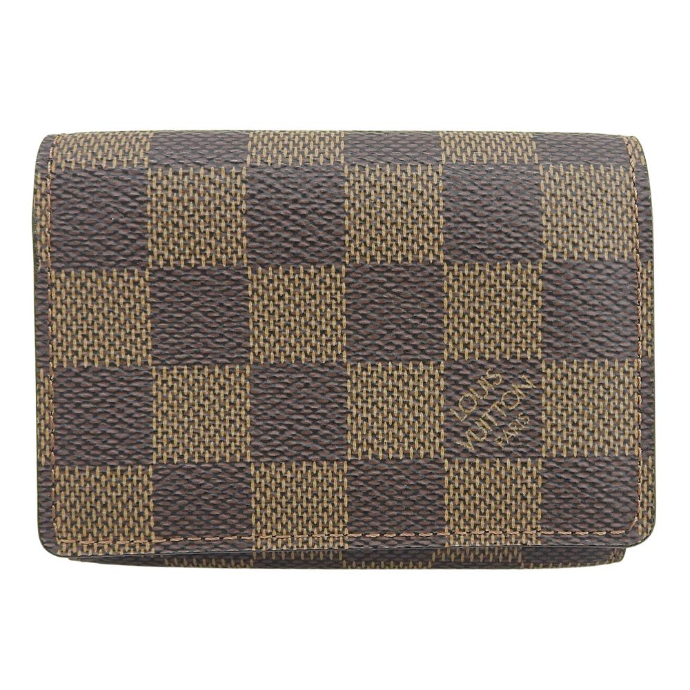 【本物保証】 超美品 ルイヴィトン LOUIS VUITTON ダミエ アンヴェロップ カルトドゥ ヴィジット N62920 エベヌ 名刺入れ カードケース
