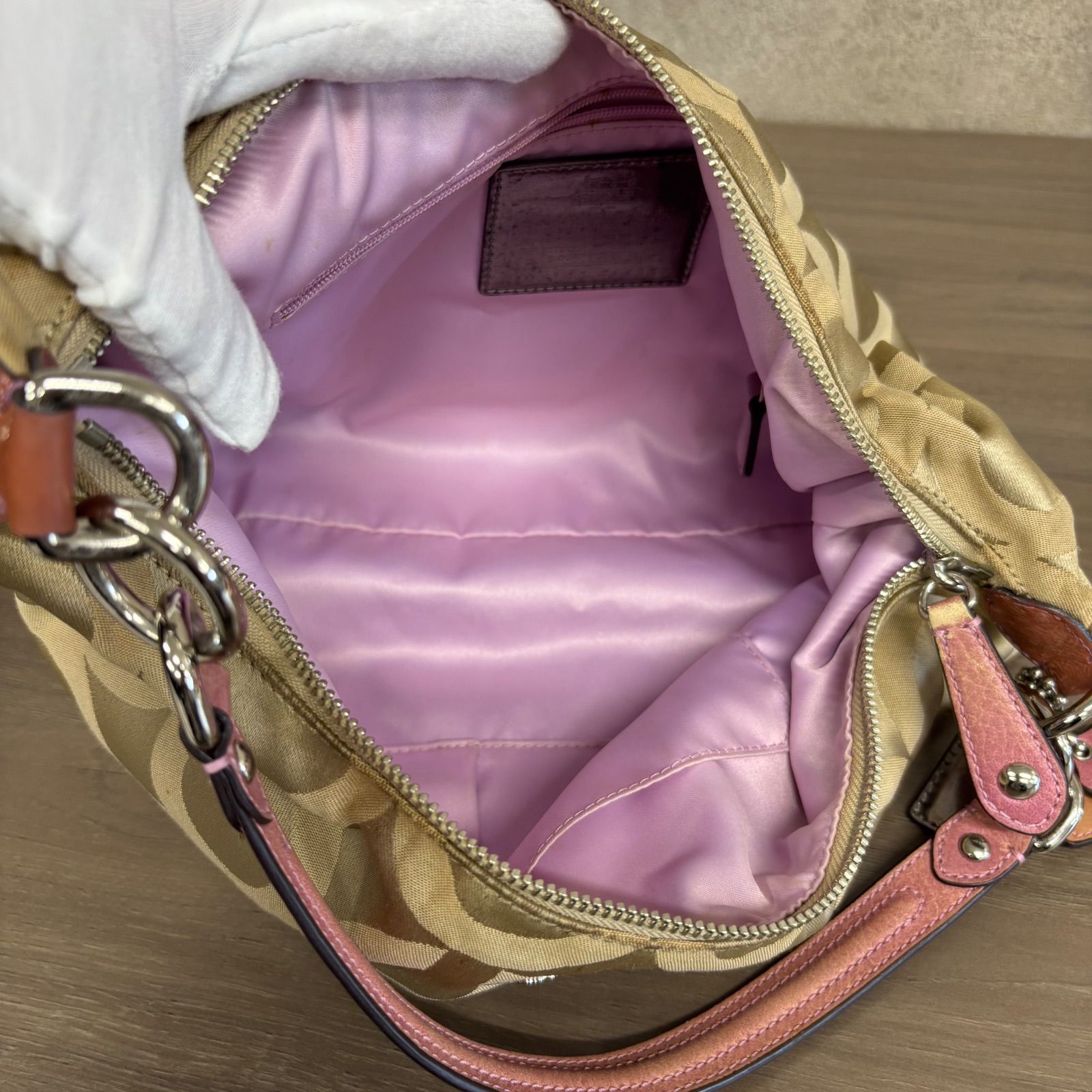 o)2071 COACH コーチ Signature シグネチャー オールドコーチ ブラウン 