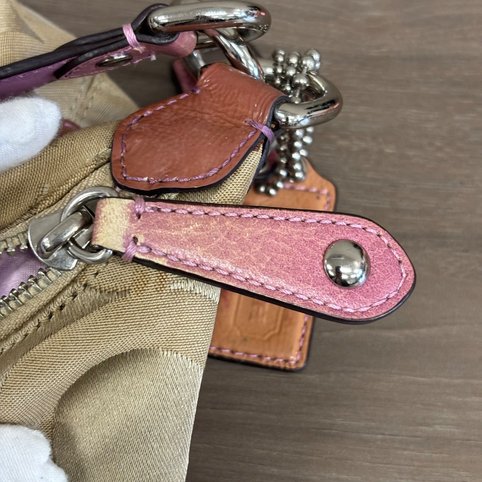 o)2071 COACH コーチ Signature シグネチャー オールドコーチ ブラウン 