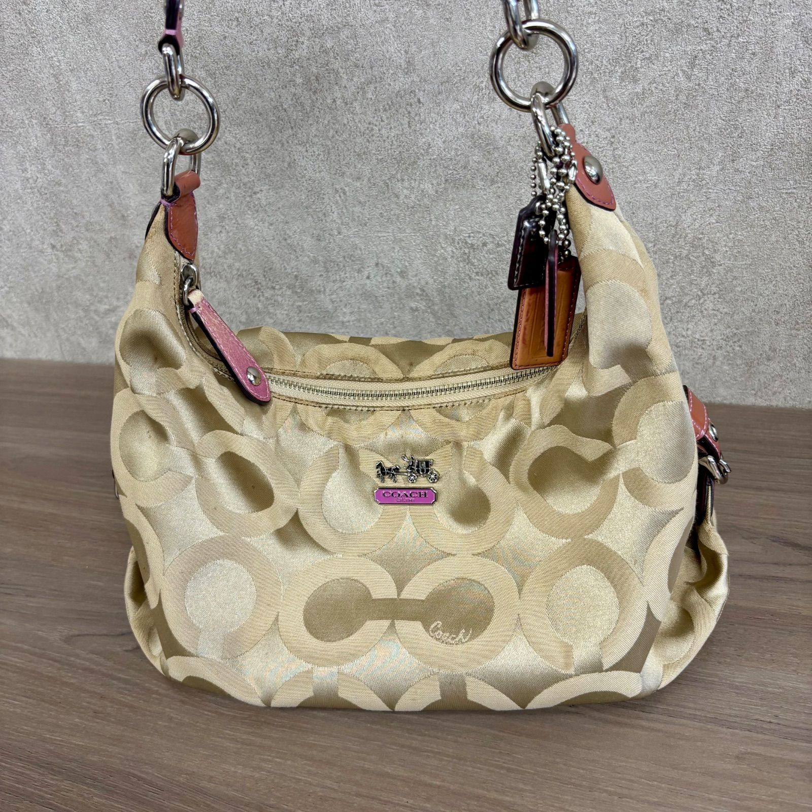 o)2071 COACH コーチ Signature シグネチャー オールドコーチ ブラウン