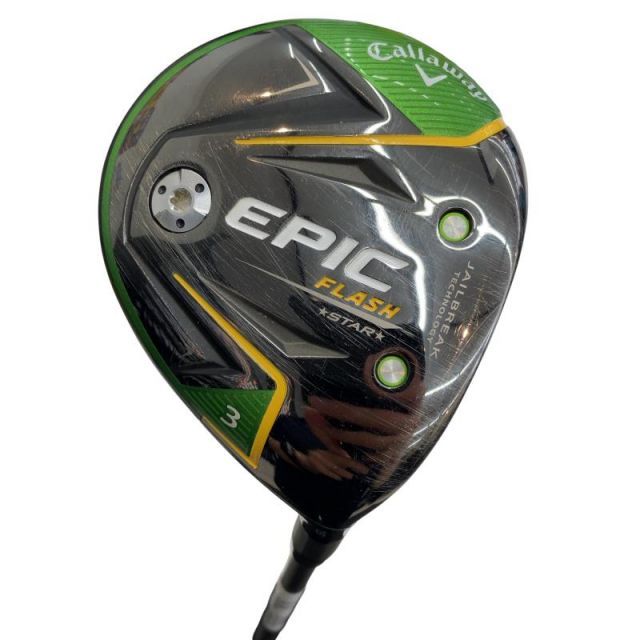 【中古】 キャロウェイ EPIC FLASH STAR 3W フェアウェイウッド FW Speeder EVOLUTION for CW(フェアウェイ) (フレックスS) メンズ 男性用 右利き 右用 Cランク ゴルフクラブ