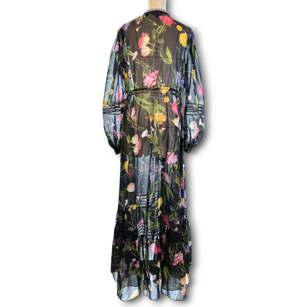 TED BAKER テッドベイカー フラワープリント ガウンワンピース ドレス