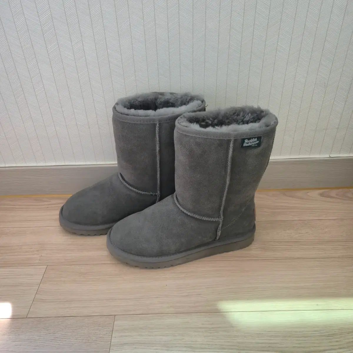 ロックフィッシュ ロングブーツ グレー