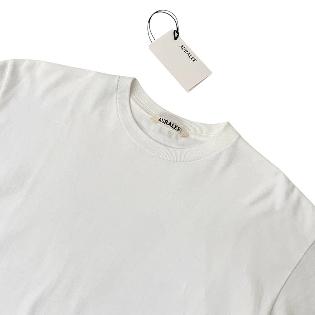 AURALEE オーラリー LUSTER PLATING L/S TEE コットンロングスリーブT