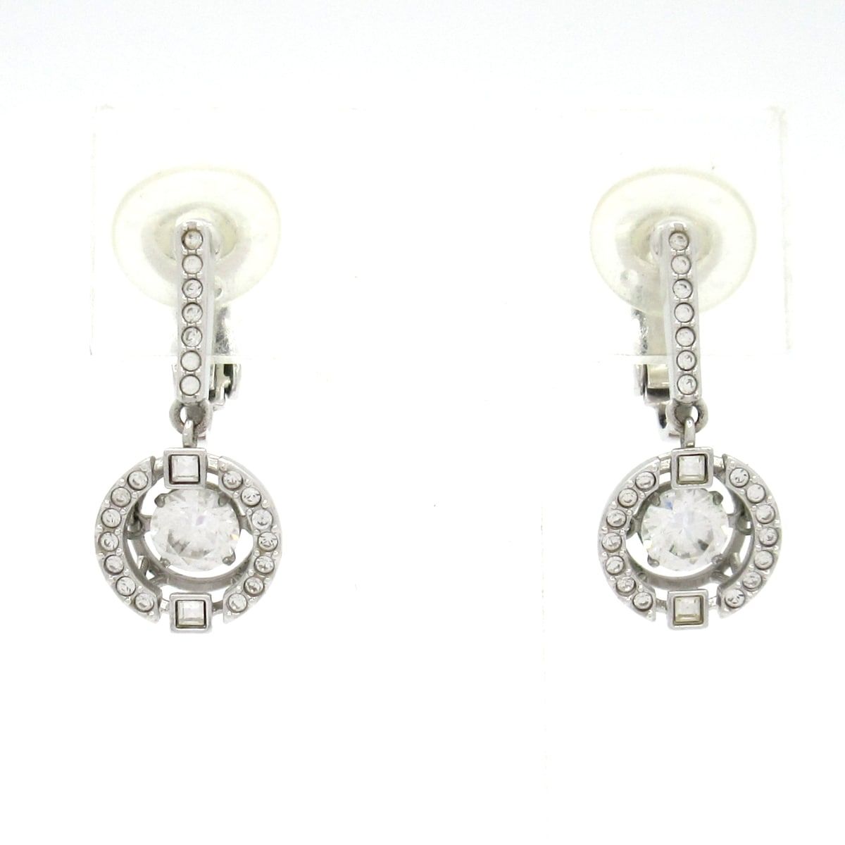 SWAROVSKI(スワロフスキー) イヤリング美品 - シルバー×クリア