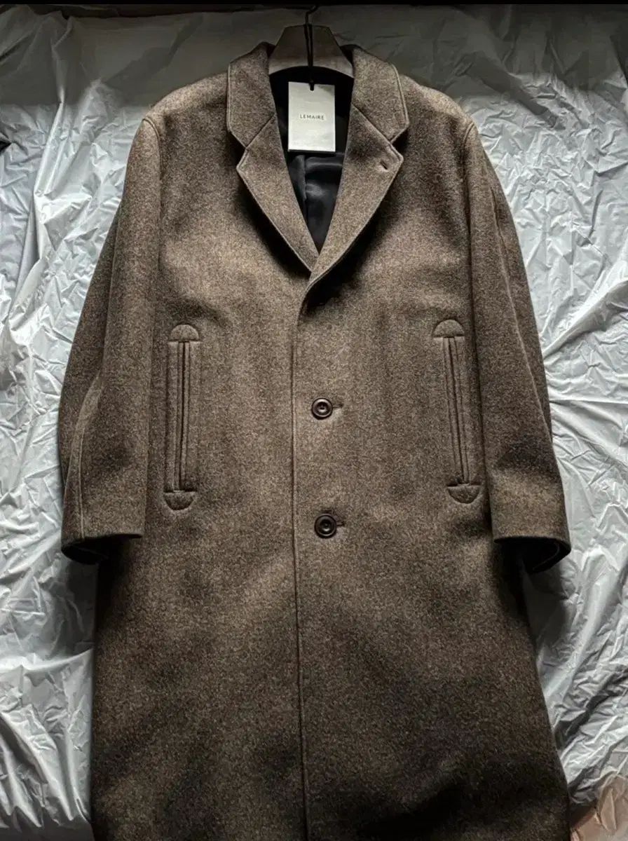 ルメール 18fw フェルト ウール コート オリーブ