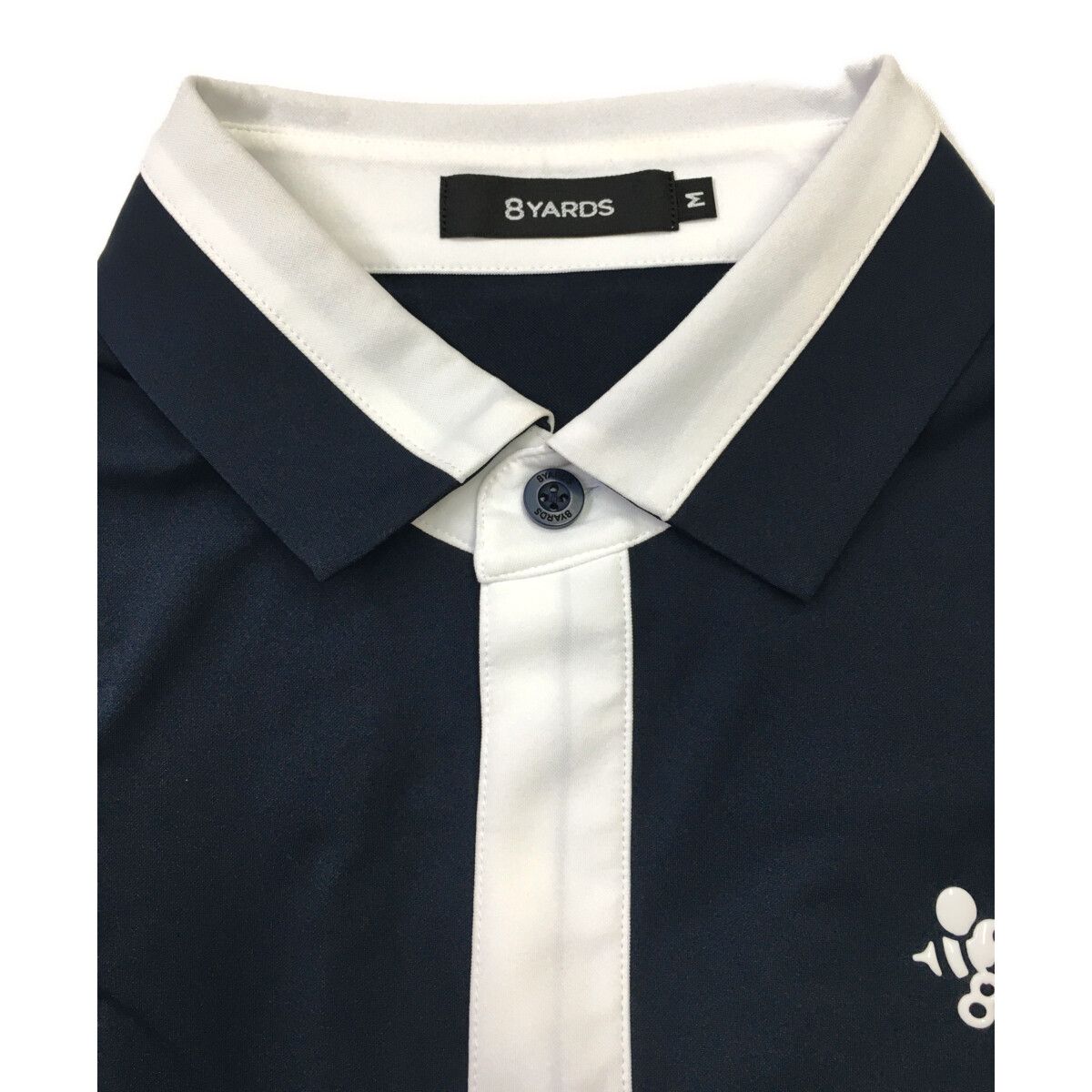 中古 メンズ ハチヤーズ 8YARDS 半袖ポロシャツ M 紺 ネイビー - メルカリ
