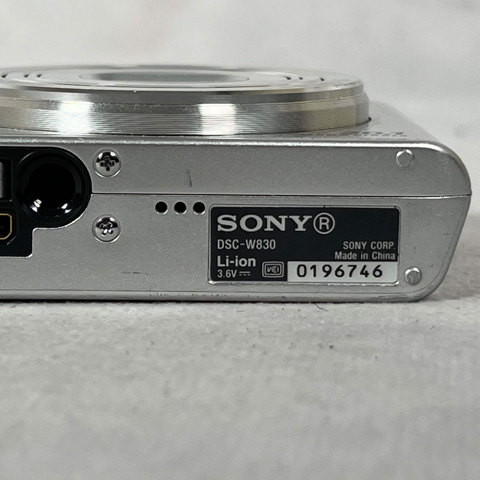 管2605-470】SONY ソニー サイバーショット DSC-W830 シルバー