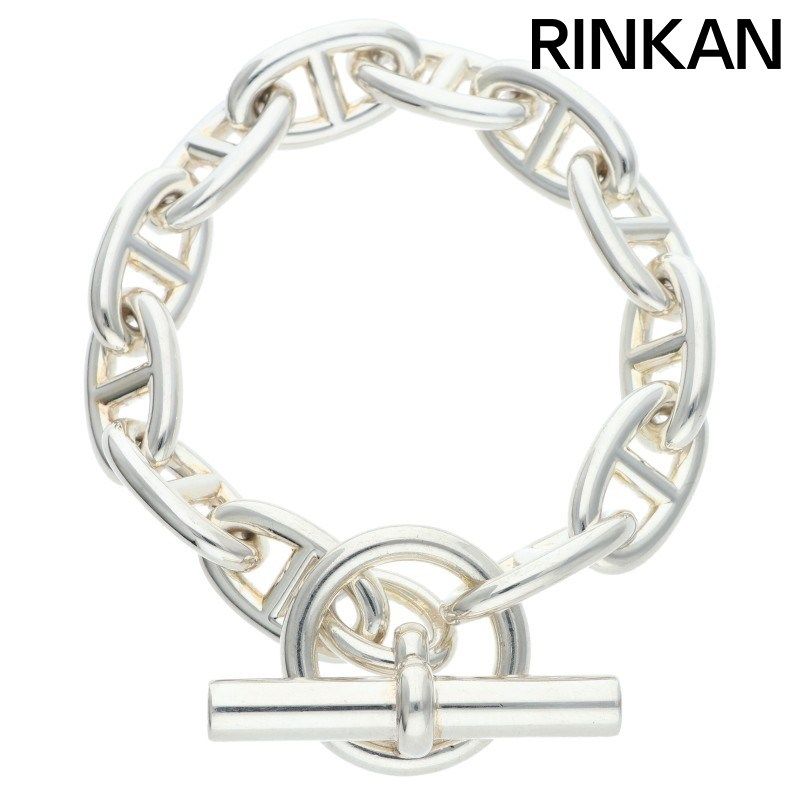 エルメス Chaine d'Ancre GM シェーヌダンクルGMシルバーブレスレット メンズ 12LINK