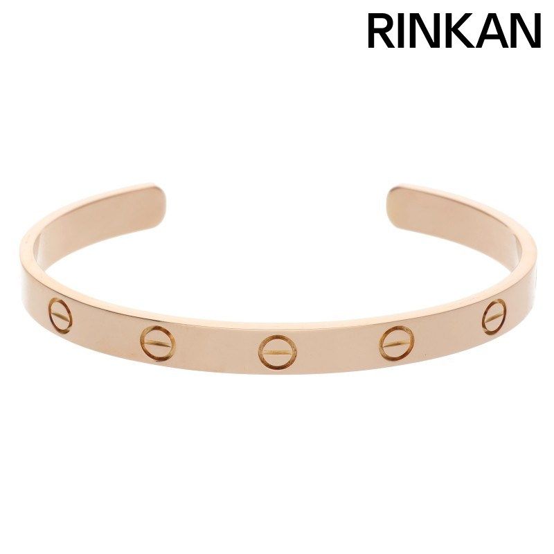 カルティエ LOVE BRACELET/ラブブレス オープン K18PGブレスレット メンズ 17