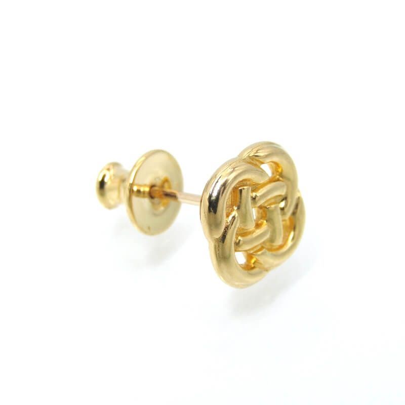 美品 h'eres ヒアーズ ピアス OUROBOROS SIGNET PIERCE GOLD K18