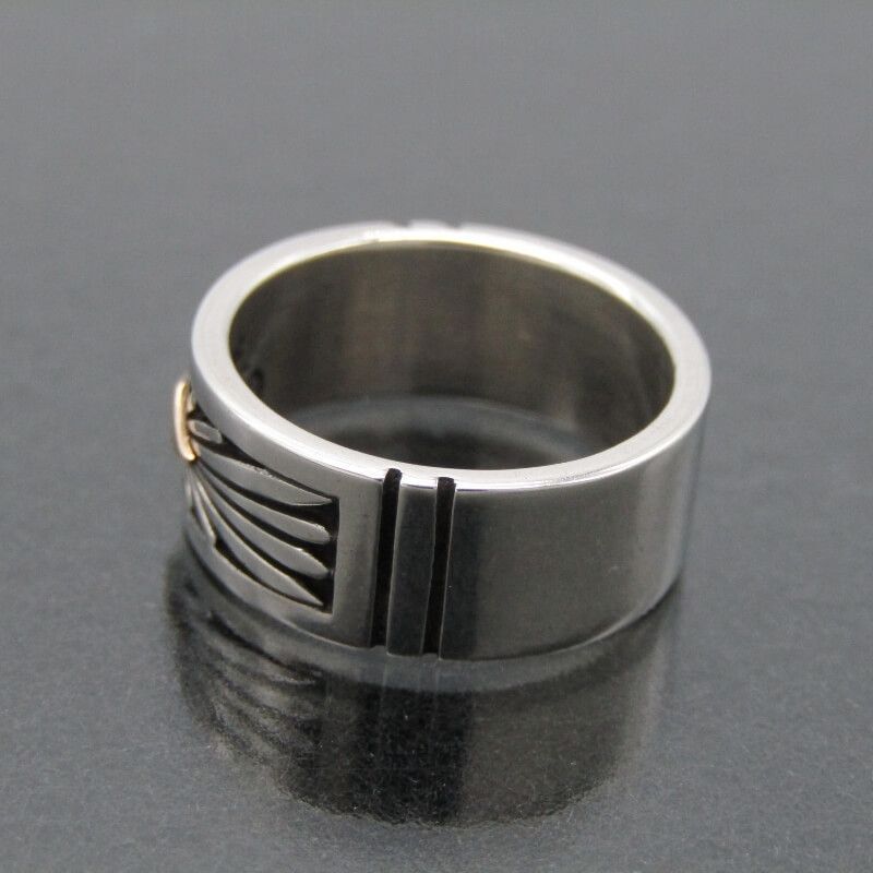 美品 Howard Nelson ナバホ族 リング 14K サンバースト 7mm ハワード