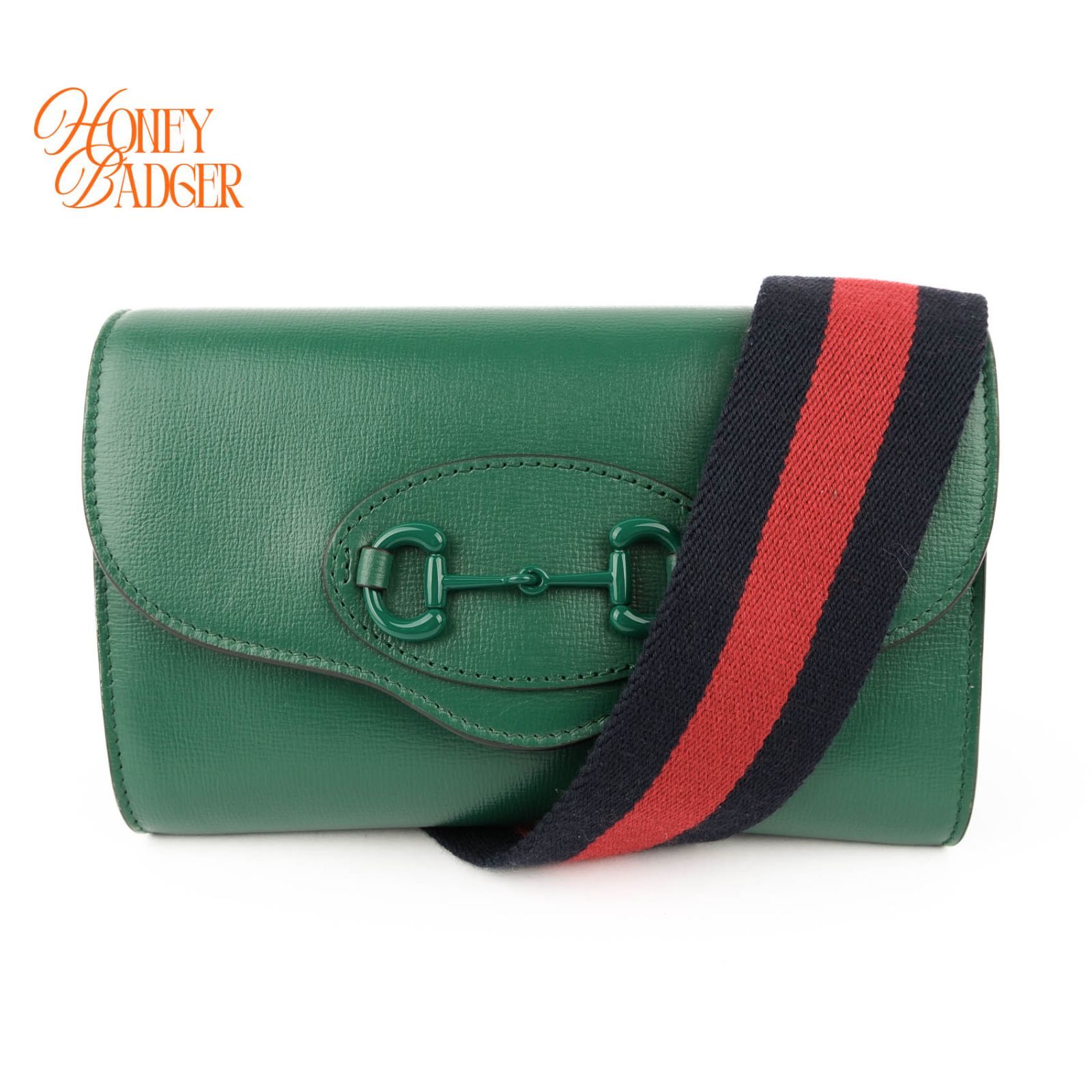【新品同様 箱袋】グッチ Gucci ホースビット 1955 ミニバッグ グリーン