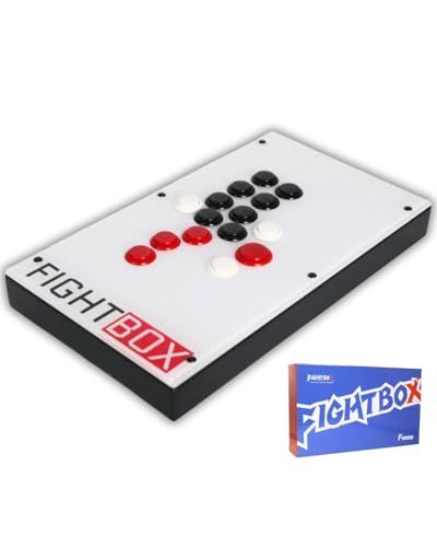 【FightBox公式】 FightBox ファイトボックス F10-EX-PC-V2 PC PS3 Switch スイッチ 対応 全ボタン レバーレス アーケード ファイティング スティック 格闘ゲーム アケコン コントローラー 三和電子製ボタン SOC★m