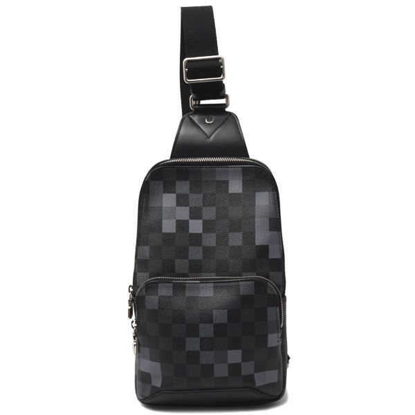 ルイヴィトン バッグ メンズ アヴェニュー スリングバッグ ボディバッグ ダミエグラフィットピクセル Louis Vuitton N40068 中古