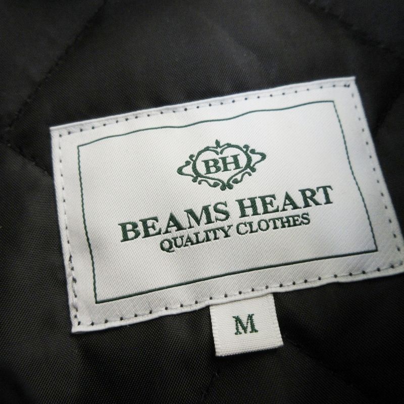 未使用 BEAMS HEART ビームスハート キルティング ブルゾン 41-18-0002-195 キルティングジャケット  ブラック 黒 M  99001111 未使用 BEAMS HEART ビームスハート キルティング ブルゾン 41-18-0002