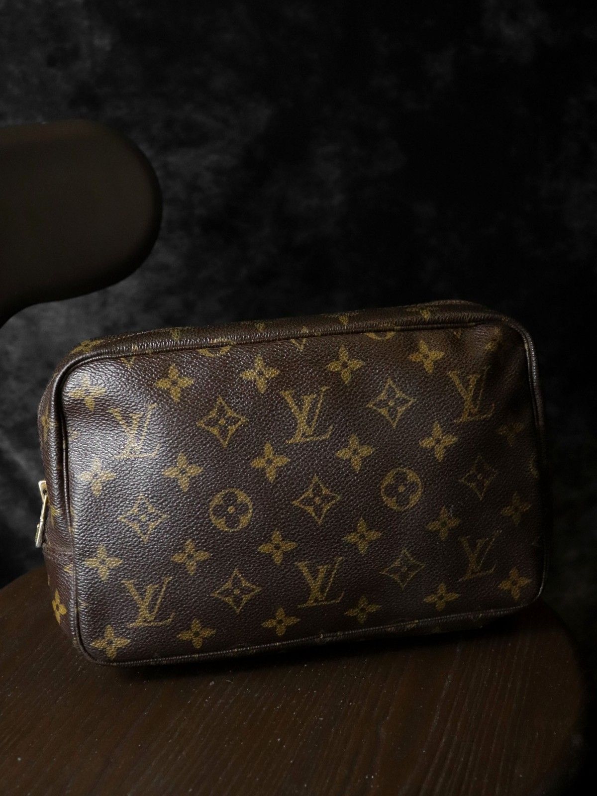 LOUIS VUITTON ルイ・ヴィトン トゥルーストワレット28 M47522 ポーチ モノグラムキャンバス ブラウン