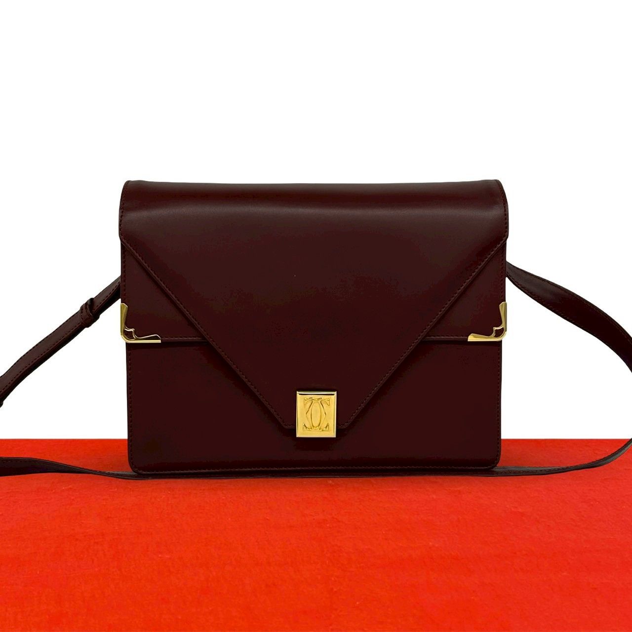 極 美品 CARTIER カルティエ ヴィンテージ マストライン ロゴ 金具