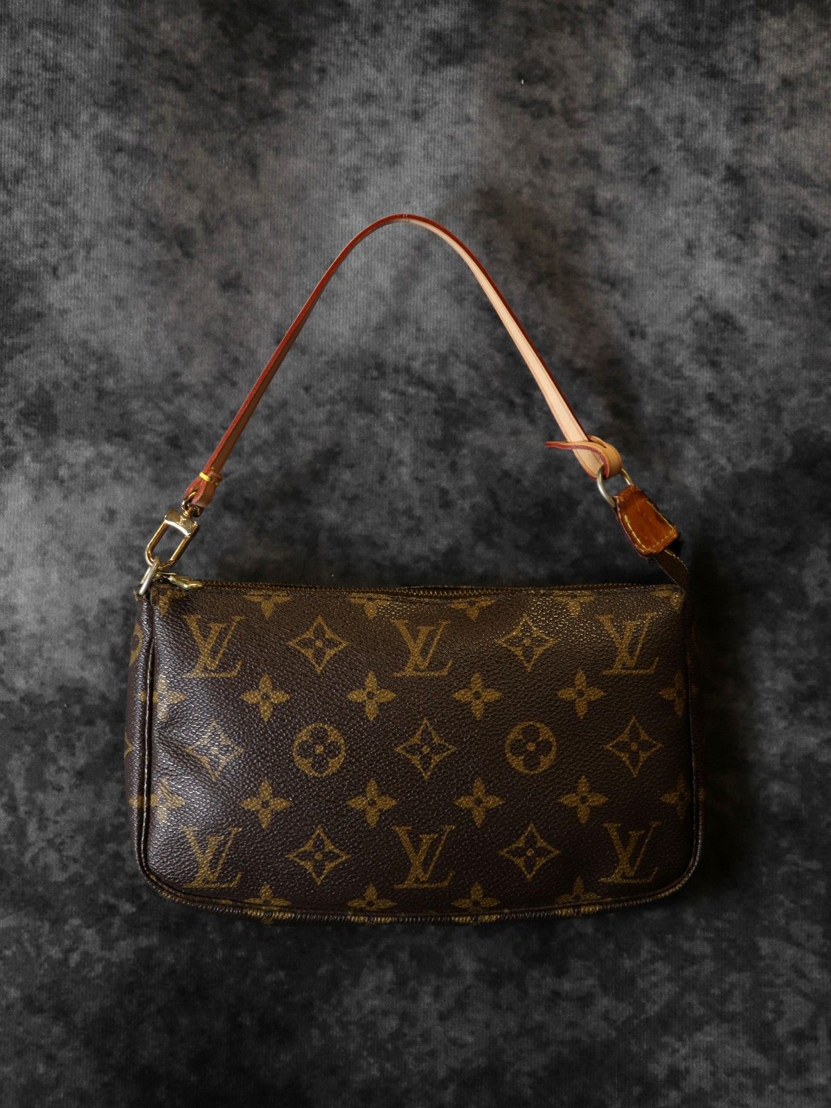LOUIS VUITTON ルイ・ヴィトン M51980 ポシェット・アクセソワール(旧) ポーチ ブラウン 茶 モノグラムキャンバス