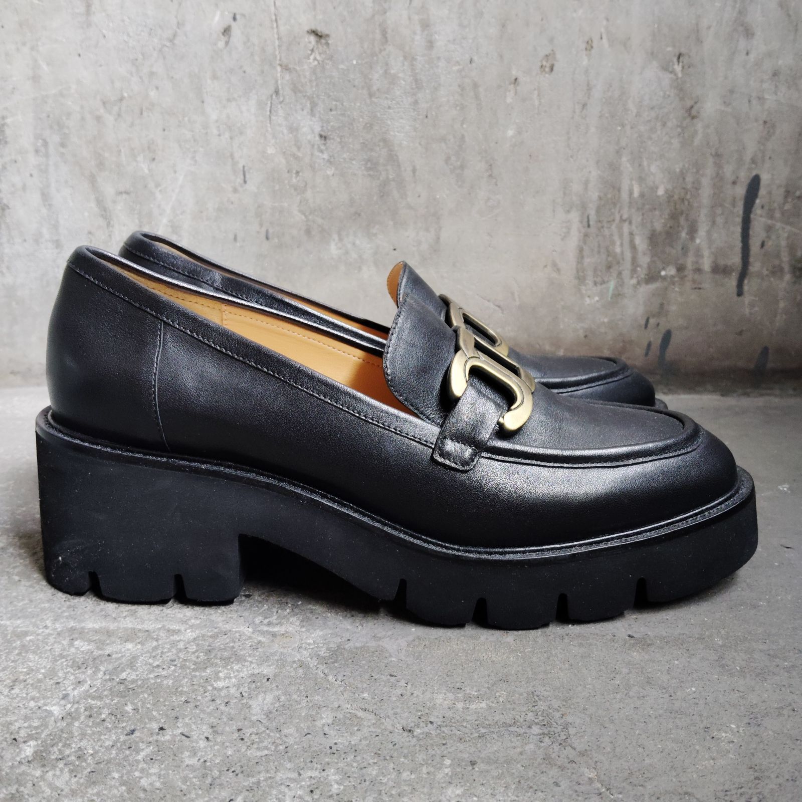 MACKINTOSH PHILOSOPHY メタルモチーフローファー 24.5cm 厚底