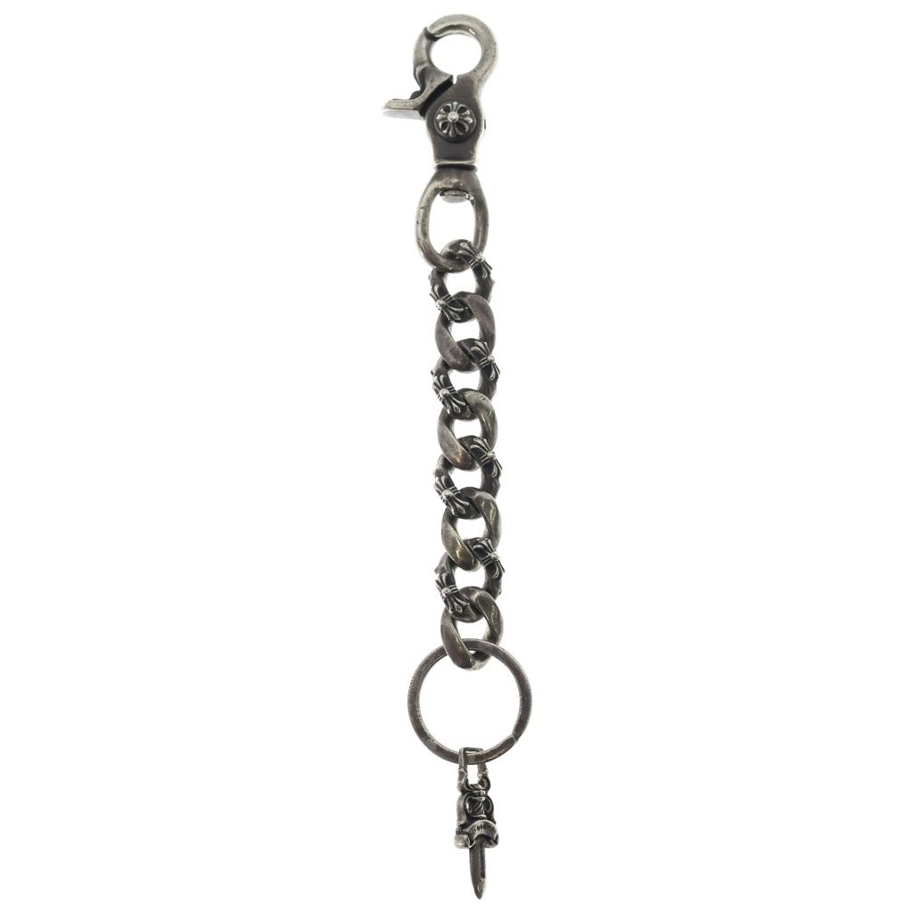 CHROME HEARTS (クロムハーツ) CLP CHN FANCY-L/ロングファンシーリンク キーチェーン シルバー BCA072