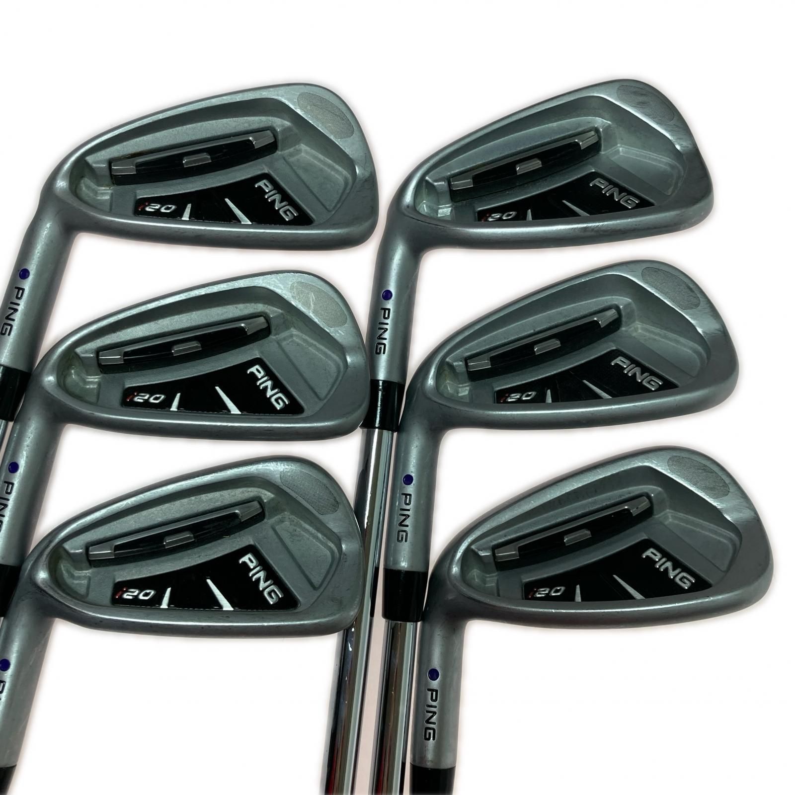 PING i20 アイアン 6本(5-W) NS950GH (S) 黒ドット PING ピン i20 5-9.P 6本 アイアンセット レフティ 紫ドット N.S.PRO