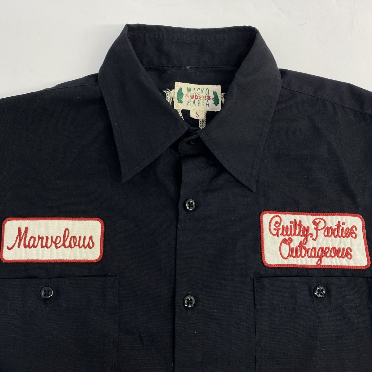 WACKO MARIA ワコマリア 長袖シャツ Sサイズ ブラック ※中古 - メルカリ