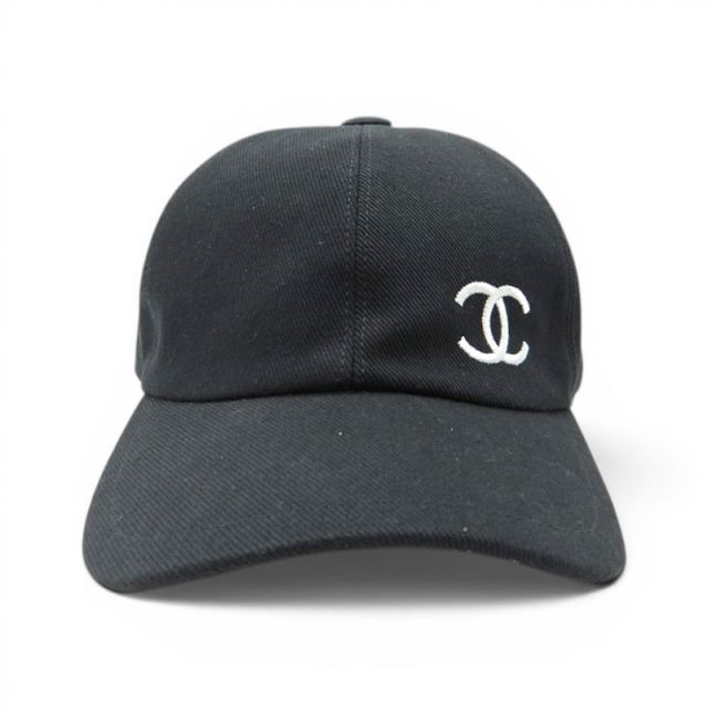 CHANEL 24A CC MARK CAP BLACK シャネル CCマーク コットン キャップ 大名店