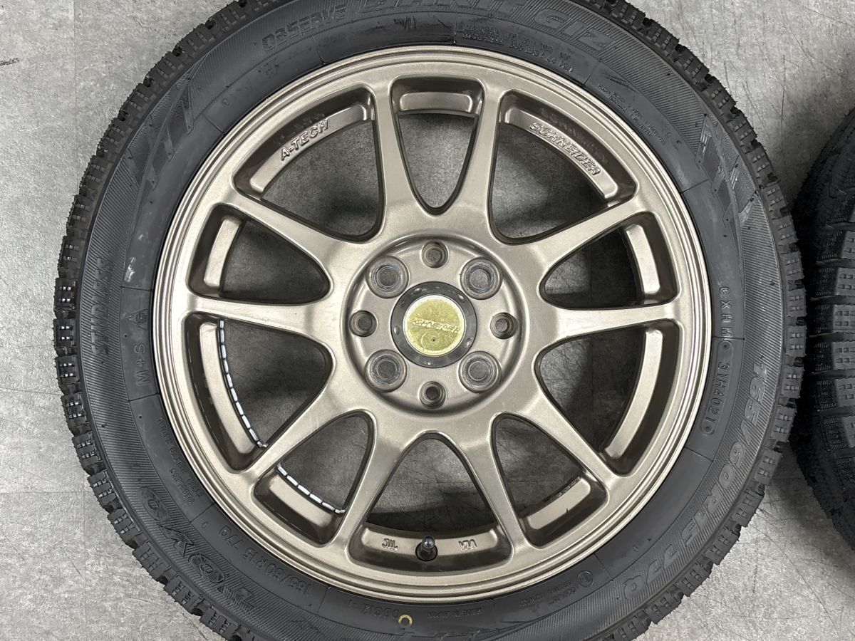バリ溝】シュナイダー 15in 4.5J +43 PCD100 トーヨー オブザーブ
