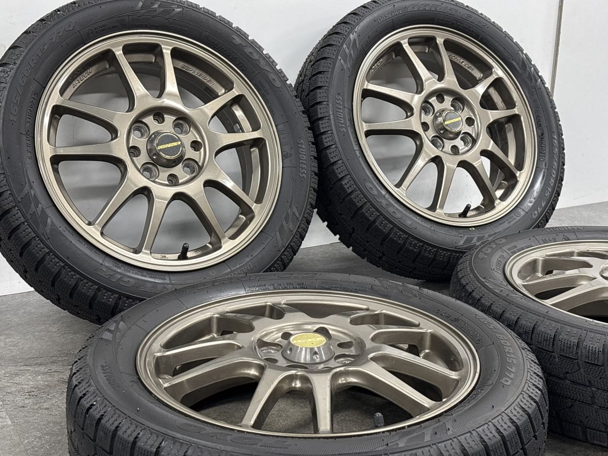バリ溝】シュナイダー 15in 4.5J +43 PCD100 トーヨー オブザーブ