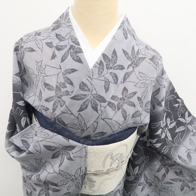 新品・夏小紋】紋紗 響庵 夏着物 正絹 仕付け糸付 トールサイズ