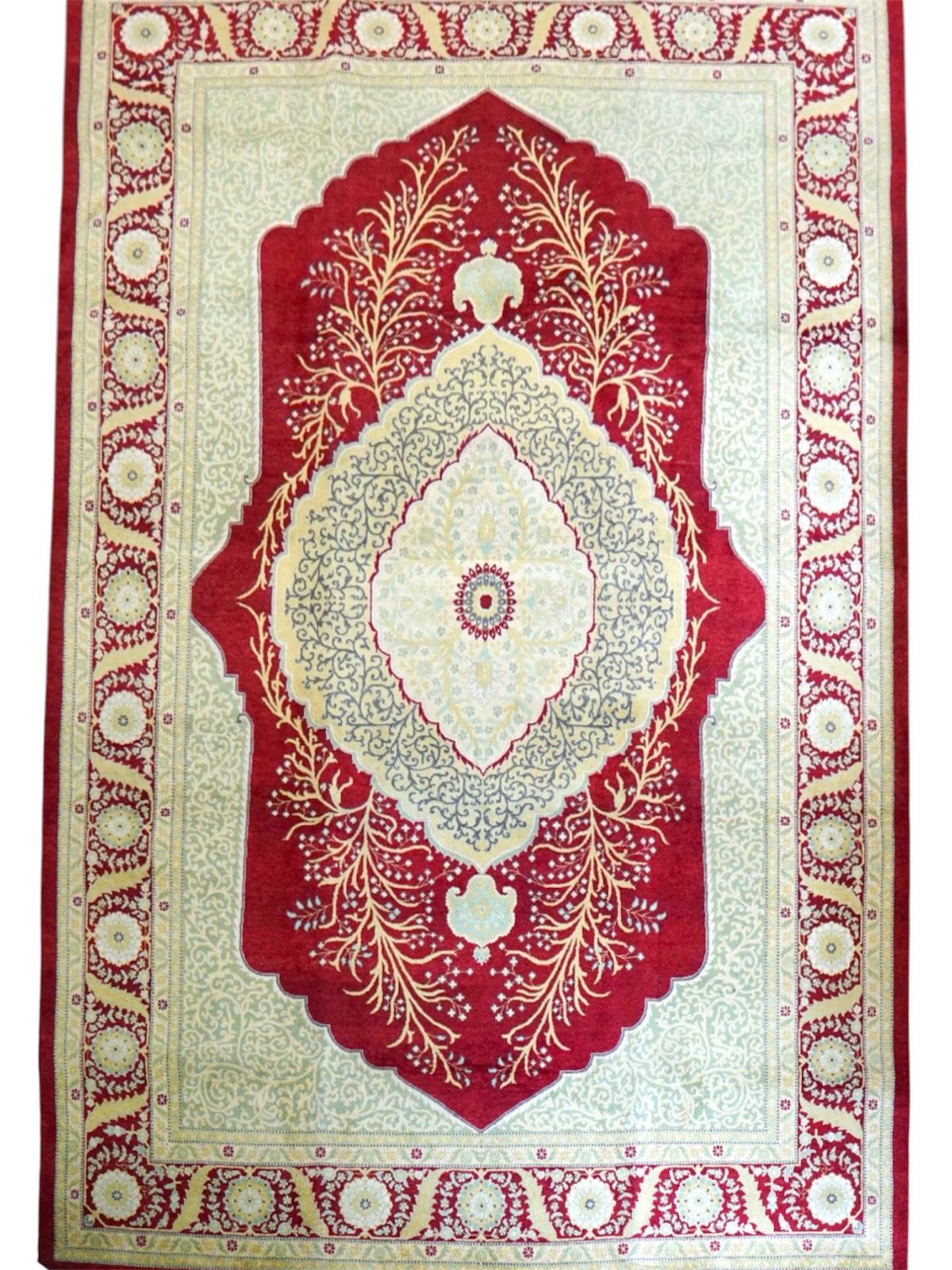パキスタン手織り絨毯 305×215cm｜トルコ結びが
