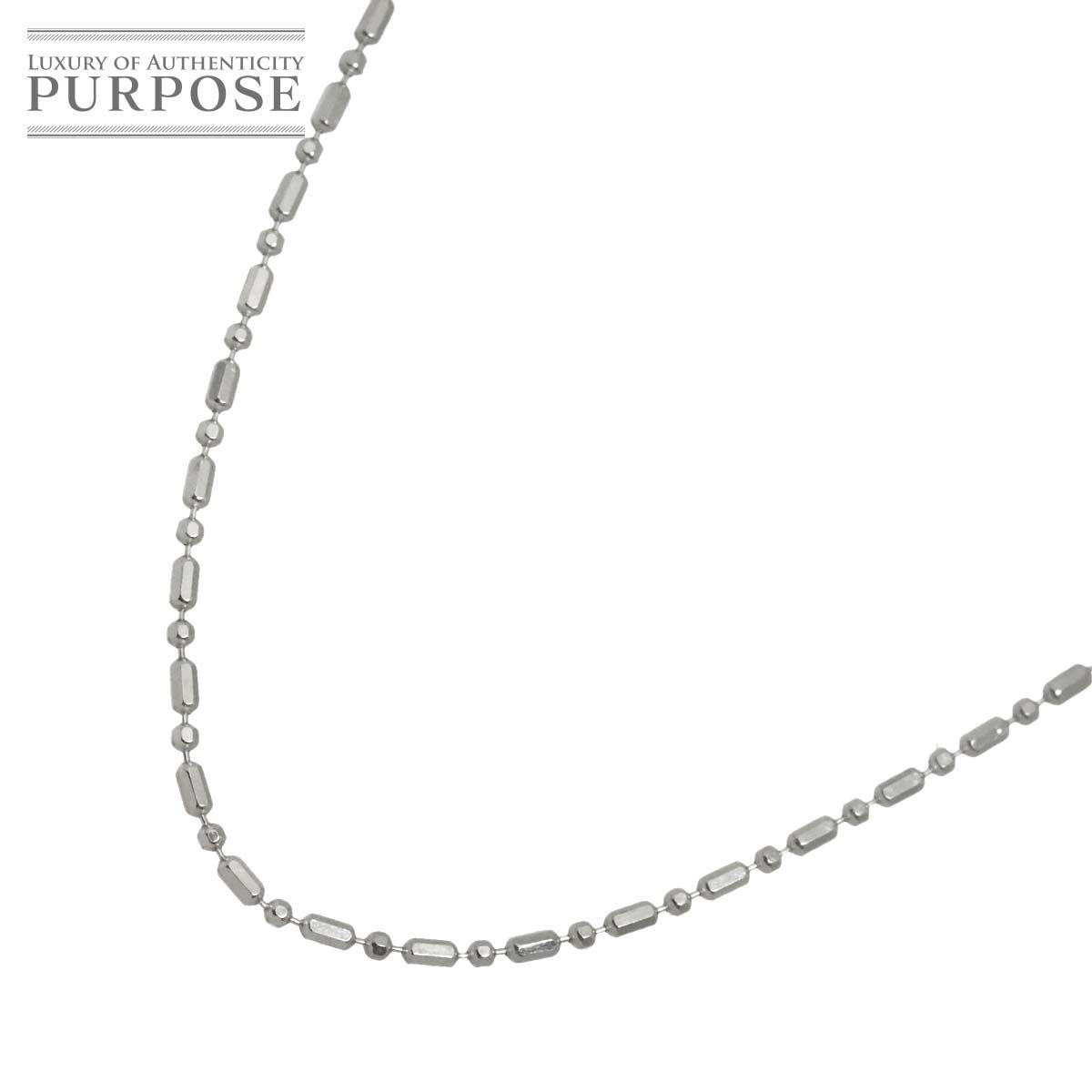 K18 WG ネックレス 45cm ホワイトゴールド 750 Necklace 90327739
