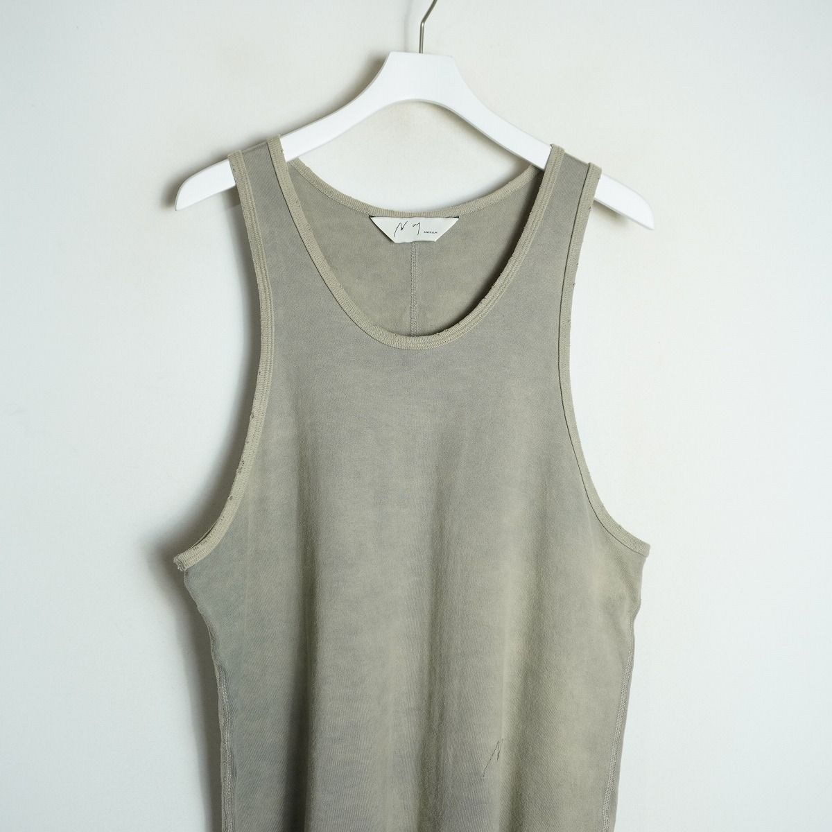 正規 美品 25SS ANCELLM アンセルム DAMAGE TANK TOP ダメージ 加工 