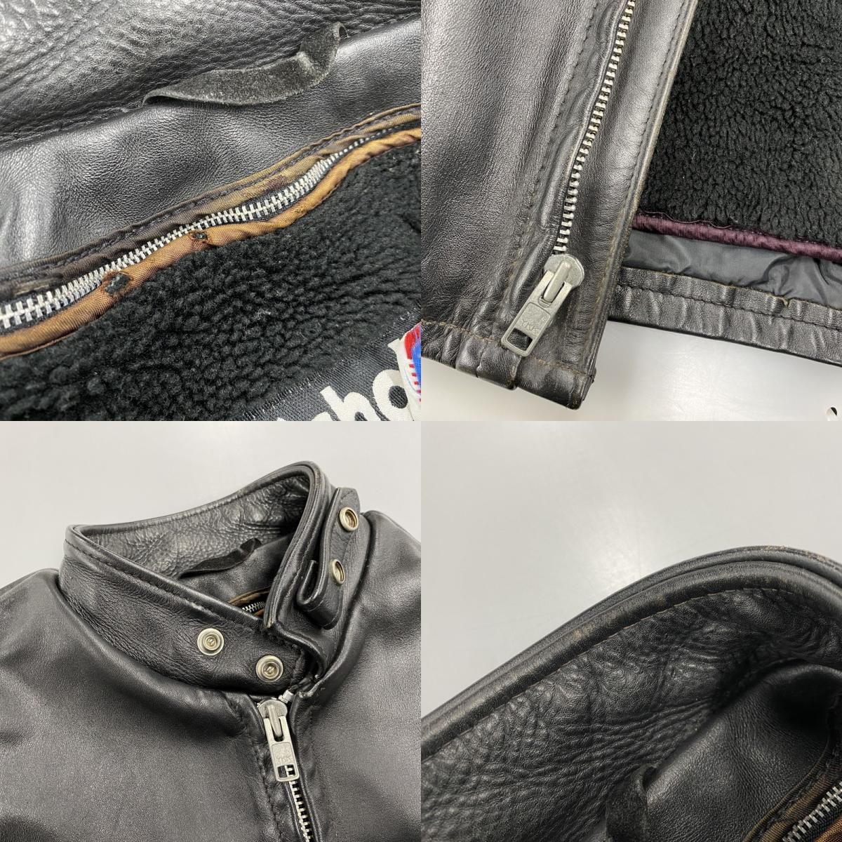 中古品】 SCHOTT ショット 641 USA製 BOA LINER STANDCOLLAR SINGLE