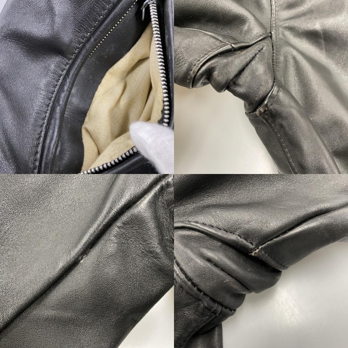 中古品】 SCHOTT ショット 641 USA製 BOA LINER STANDCOLLAR SINGLE
