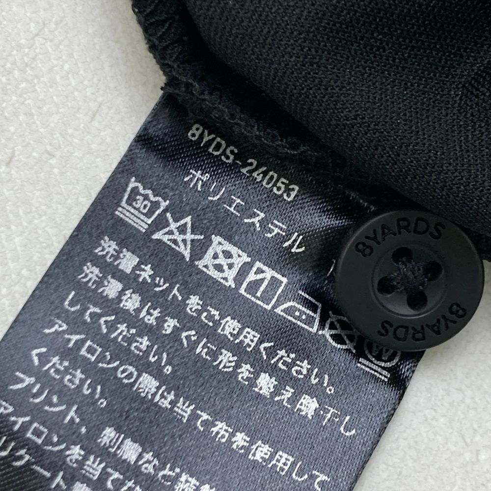 サイズ：L 8YARDS ハチヤーズ 2024年モデル 半袖ポロシャツ ブラック系