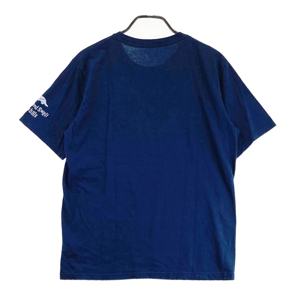 サイズ：MEDIUM ROUGH&SWELL ラフアンドスウェル 半袖Tシャツ ネイビー