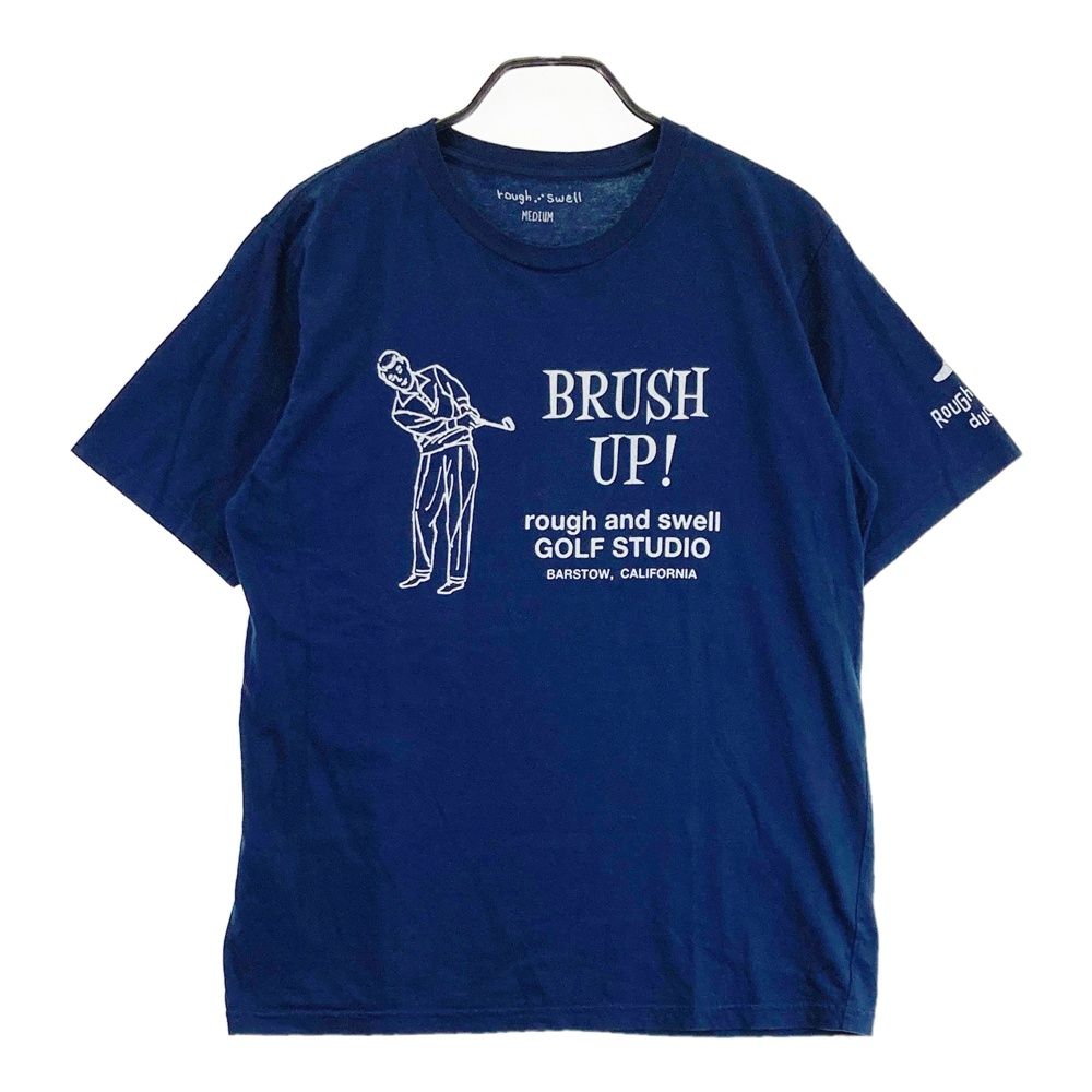サイズ：MEDIUM ROUGH&SWELL ラフアンドスウェル 半袖Tシャツ ネイビー