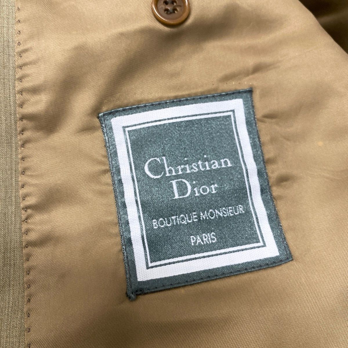 美品 希少カラー】Christian Dior セットアップ ダブル グリーン