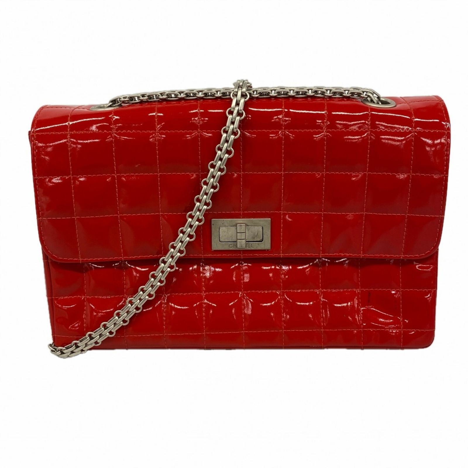シャネル(Chanel) シャネル ショルダーバッグ 2.55 チョコバー W