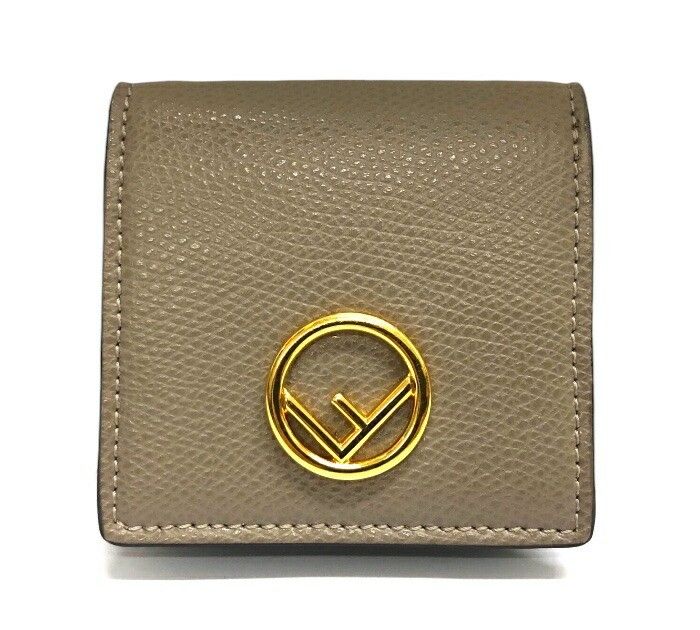 良品/FENDI/フェンディ/8M0459/コインケース/グレージュ/ベージュ系/ブラウン系/レディース/FB3746