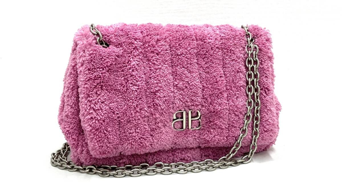 【エントルピー鑑定書付き】BALENCIAGA バレンシアガ モナコ チェーン ショルダー バック781672・5908・M・002123