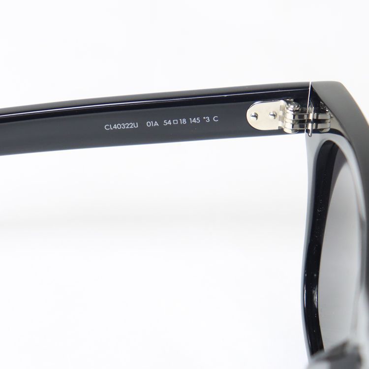 セリーヌ CELINE サングラス シン レディース メンズ スクエア ウェリントン 2026年春夏新作 アイウェア ロゴ セルフレーム UVカット ブランド 運転 メガネ 眼鏡 黒 ブラック THIN CL40322U